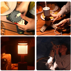 LED Outdoor Camping Lantern, UBS Rechargeable, Adjustable Color Temperature Outdoor Portable Lantern, IP65 Waterproof,