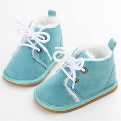 New Snow Baby Booties Shoes Baby Boy Girl Shoes Crib Shoes Winter Warm Cotton Anti-slip Sole Newborn Toddler First Walkers Shoes