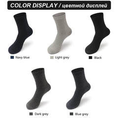 Bamboo Fiber Socks High Quality 10 Pairs/lot Breathable Compression Long Socks Business Casual Male Large size 38-45