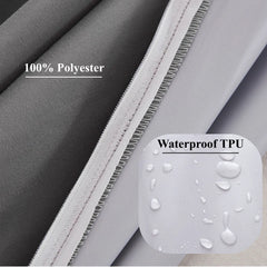 Waterproof Mattress Cover with Zipper Dust-proof Fitted Sheet for Double Bed, Twin, Full, Queen, King