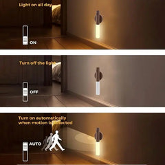 1/2/4/8 Intelligent Human Body Sensor Lights Corridor Cabinet Wall Lights Household Toilet Charging Portable Night Lights