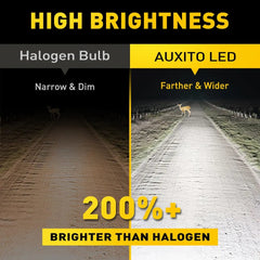 AUXITO H4 9003 LED Headlight Bulb CSP Fanless With Canbus High & Low Beam LED Headlamp for Car Motorcycle