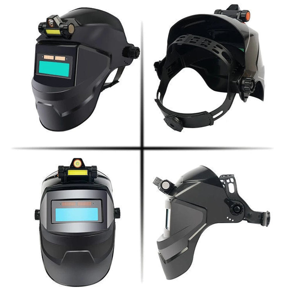 Welding Mask Solar Automatic Dimming Large View True Colour 130℃ High Temperature Resistant Welder Auto Darkening Welding Helmet