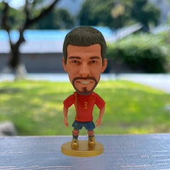 6.5cm Soccer Star Figure Mini Football Player Car Ornaments Collection Doll Star Sports Action Figures Souvenirs Toys Fans Gifts