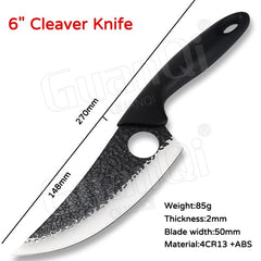 Fish Filleting Knife Stainless Steel Boning Knife Handmade Fishing Knife Kitchen Meat Cleaver Camping Cutter Chef Knives - Wowza