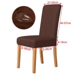 3 Sizes Waterproof Fabric Chair Cover Stretch Seat Chair Covers For Hotel Party Banquet Wedding Bar Chair Slipcovers Home Decor