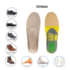 1 pair Orthopaedic Insoles Orthotics Flat Foot Health Sole Pad for Shoes Insert Arch Support Pad for Plantar Fasciitis Feet Care