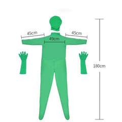 Green Screen Suit Chroma Key Cosplay Costumes For Tiktok Backdrop Video Film Invisible Effect Background Stretchy Tight Bodysuit