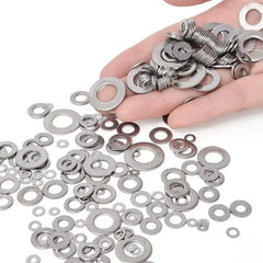 Stainless Steel Washers Metal O Ring Fasteners Gasket Set Assortment Kits M2 M2.5 M3 M4 M5 M6 M8 M10 Flat Washer Grommets