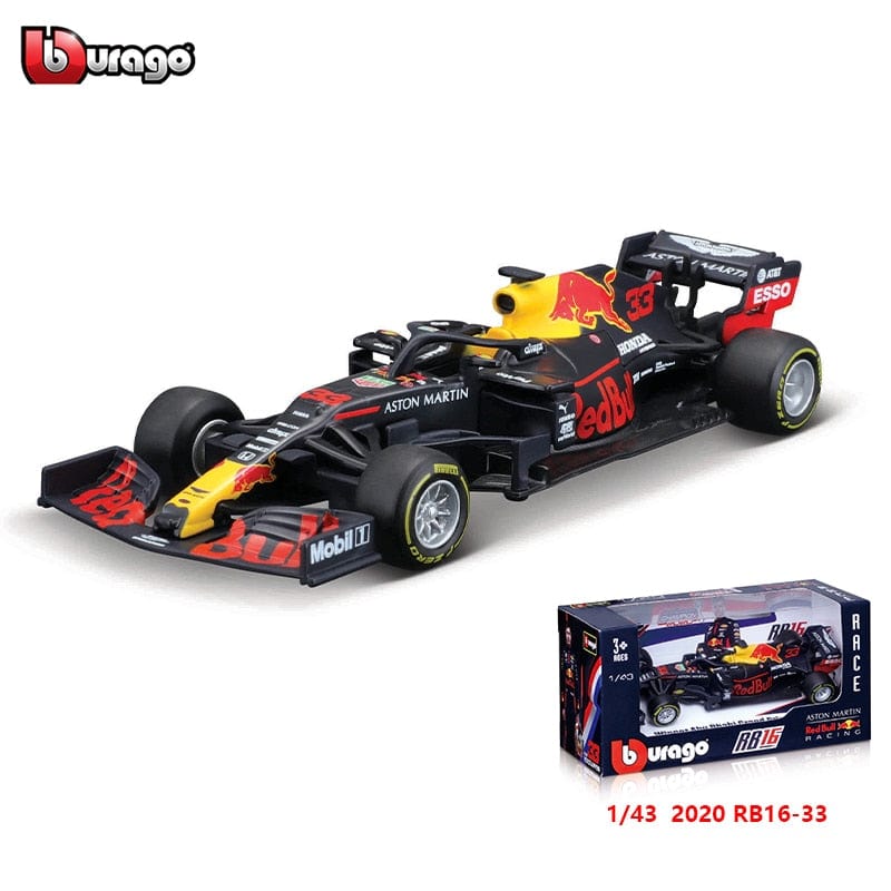 Bburago 1:43 2021 F1 Red Bull Racing RB16B 33# Verstappen 11# Sergio Perez Formula one Simulation alloy super toy car model