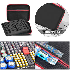 Battery Organiser Case Batteries Storage Holder Container with Tester Checker. Garage Organisation Box