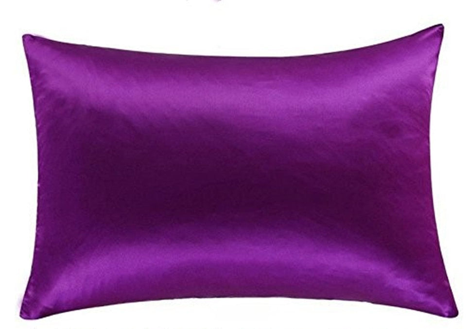 Pillowcase Silk Pillow Cover Silky Satin Hair Beauty Pillow case Comfortable Pillow Case Home Decor wholeStandard/Queen 1PC
