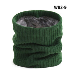 2022 New Neck Scarf Winter Women Men Solid Knitting Collar Thick Warm Velveted Rings Scarves High Quality Allmatch Muffler