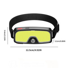 Rechargeable LED Camping COB Headlight ABS IPX5 Waterproof Head Torch Light Super Bright Built in Battery Power Display