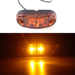 1pc LED Side Marker Lights Warning Tail Light Auto Car External Lights Trailer Truck Lorry Yellow White Red Car Lamps