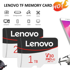 Lenovo 2TB High Speed Memory Card 1TB 512GB 256GB Class 10 Micro TF SD Card 1TB SD Memory Card For Nintendo Switch Phone/Ps4