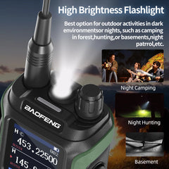 Two Way Radio UV-21 Pro V2 Wireless Copy Frequency Tri Band Powerful Waterproof Long Range UV-5R 22Pro S22 Type-C