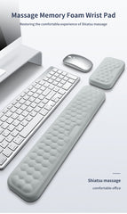 Keyboard Mouse Wrist Rest Office Typing Protection Relax Wrist Memory Foam Mouse Pad Computer Laptop Desk Mat