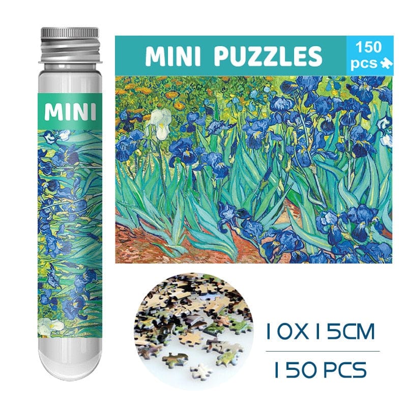 150 Pieces Mini Test Tube Puzzle Oil Painting Jigsaw Decompress Educational Toy for Adult Children Creative Puzzle Game Gift