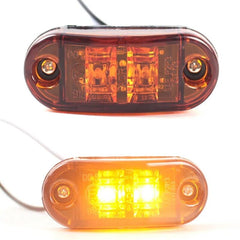 1pc LED Side Marker Lights Warning Tail Light Auto Car External Lights Trailer Truck Lorry Yellow White Red Car Lamps