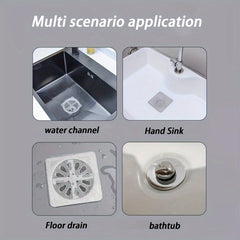 Hair Catchers Disposable for Shower Mesh Shower Drain Covers - Floor Sink Strainer Filter Mesh Stickers Bathroom Accessories