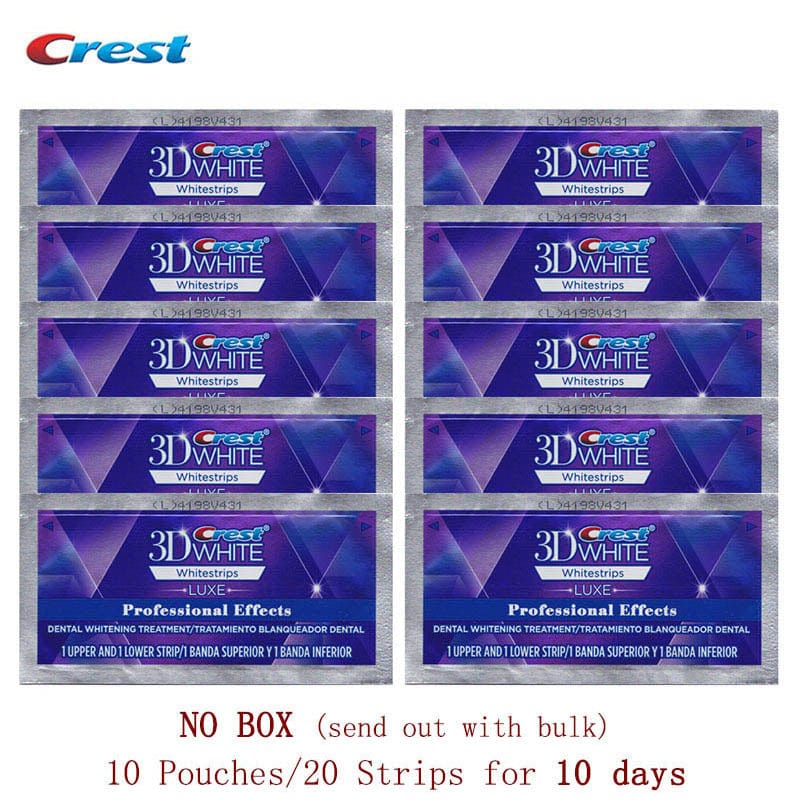 Professional 3D White Whitestrips LUXE Professional Effects Original Oral Hygiene Teeth Whitening 100% Original