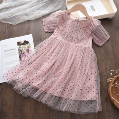 Bear Leader Girls Dress Autumn 2023 Girls Clothes Long Sleeves Cartoon Embroidery Female Children's Cake Dresses Kids Clothing