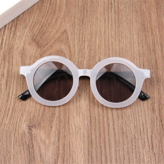 2023 New Fashion Children's Sunglasses Infant's Retro Solid Color Ultraviolet-proof Round Convenience Glasses Eyeglass For Kids