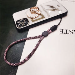 Skin Texture Braid Phone Lanyard Necklace Wrist Strap for iphone huawei redmi xiaomi Samsung Camera GoPro Adjust String Holders