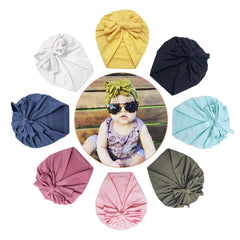 Solid Color Baby Headbands Cotton Turbans for Babies Infant Toddler Head Wrap Newborn Baby Girl Beanie Hat Baby Hair Accessories