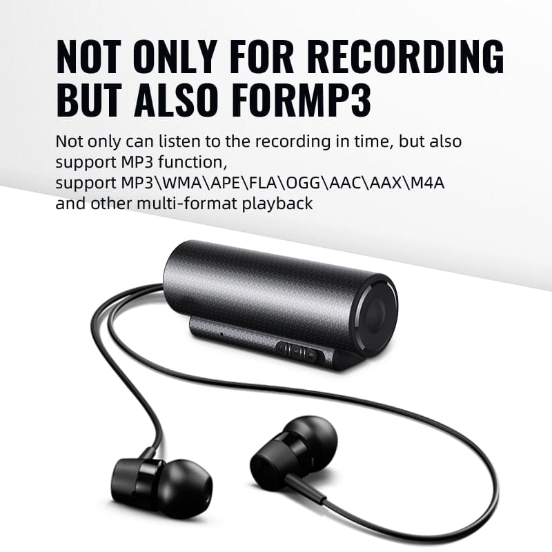 Mini voice recorder 600 hours digital recording device professional sound dictaphone audio listening micro record portable small