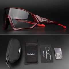 New Red Photochromic Cycling Glasses Gafas Ciclismo Fishing Sport Sunglasses MTB Bike Glasses Fietsbril Goggles Bicycle Eyewear