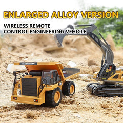 RC Excavator Dumper Car 2.4G Remote Control Engineering Vehicle Crawler Truck Bulldozer Toys for Boys Kids