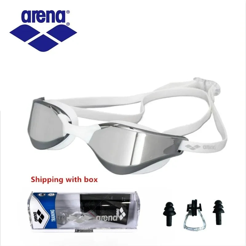 Arena hit pro Professional Racing Swimming Goggles Waterproof Anti Fog High Definition UV400 Competition Training Swim Equipment