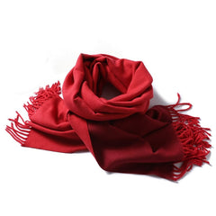 Winter Cashmere Scarf Women Thick Warm Shawls Wraps Lady Solid Scarves Fashion Tassels Pashmina Blanket Quality Foulard 2023 New