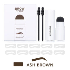 New Eyebrow Stamp Shaping Makeup Waterproof Brow Powder Natural Eye Eyebrow Stick Hair Line Contour Brown Black 6 Color