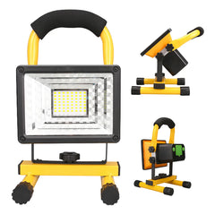 Floodlight 30W LED Portable Rechargeable Waterproof Spotlight Battery Powered Searchlight Outdoor Work Lamp Camping Lantern