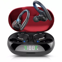 Sport Ear Hook Bluetooth  Earphones Waterproof  Wireless Headphones Stereo Headsets With Noise Reduction Mic