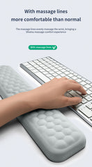 Keyboard Mouse Wrist Rest Office Typing Protection Relax Wrist Memory Foam Mouse Pad Computer Laptop Desk Mat