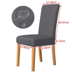 3 Sizes Waterproof Fabric Chair Cover Stretch Seat Chair Covers For Hotel Party Banquet Wedding Bar Chair Slipcovers Home Decor