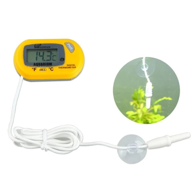 New Aquarium Thermometer Waterproof LCD Digital Fish Tank Submersible Thermometer Meter Temperature Control with Suction Cup