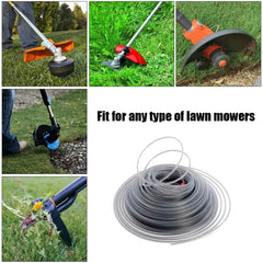 Steel Wire Nylon Grass Trimmer Line 2mm/2.4mm/2.7mm/3mm*5m/10m/15m  Round Brushcutter Trimmer Rope Lawn Mower Replacement