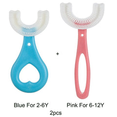 Toothbrush Children 360 Degree U-shaped Child Toothbrush Teethers Brush Silicone Kids Teeth Oral Care Cleaning