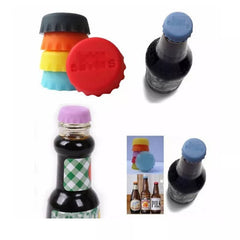 Reusable Silicone Bottle Cap Sealed Beer Cap Vinegar Soy Sauce Bottle Soda Cola Cap Wine Protective Stopper Beer Bottle Cap