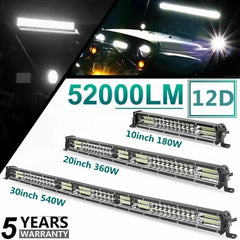 Slim led light bar 20 inch 10 inch Spot Flood Combo Beam led bar For SUV 4X4 Off Road LED Work Lamp 12V 24V Auto Driving Light