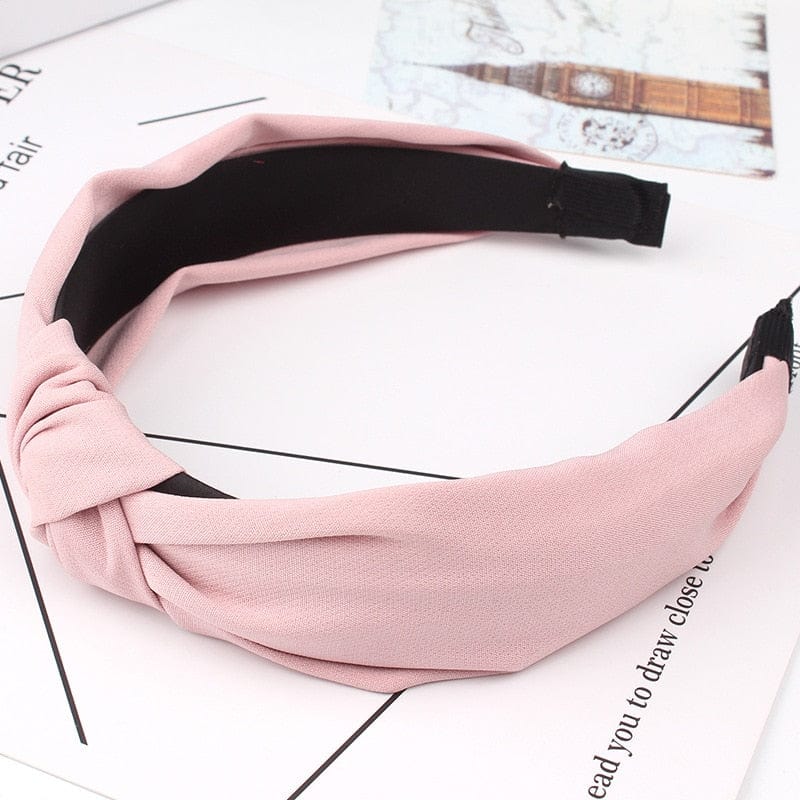 Wide Top Knot Hair Bands For Women Headdress Solid Color Cloth Headband Bezel Girls Hairband Hair Hoop Female Hair Accessories