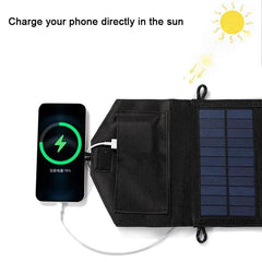 6-fold 100W Foldable solar panel portable solar panels charger USB 5V DC Full time power solar panel mobile power supply