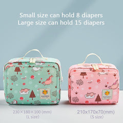 Sunveno Baby Diaper Bags Maternity Bag for Disposable Reusable Fashion Prints Wet Dry Diaper Bag for Disposable Diaper 2 Size