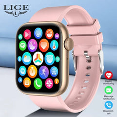 Smart Watch For Women Full Touch Screen Bluetooth Call Waterproof Watches Sport Fitness Tracker Smartwatch