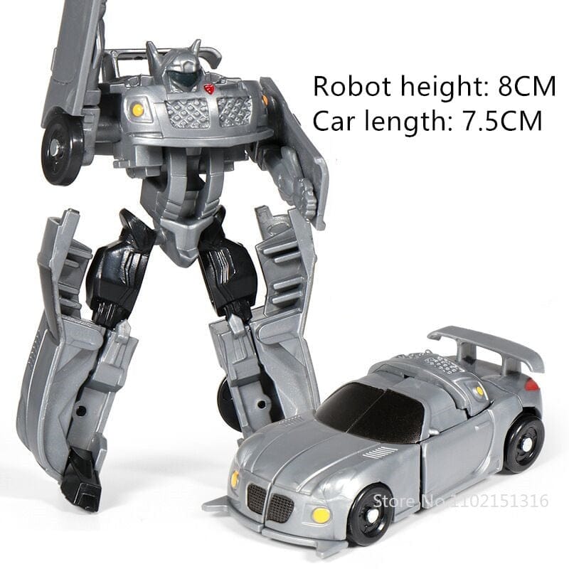 Mini Transformation Cars Kid Classic Robot Car Toys Action & Toy Figures Plastic Deformation Boys Gifts for Children